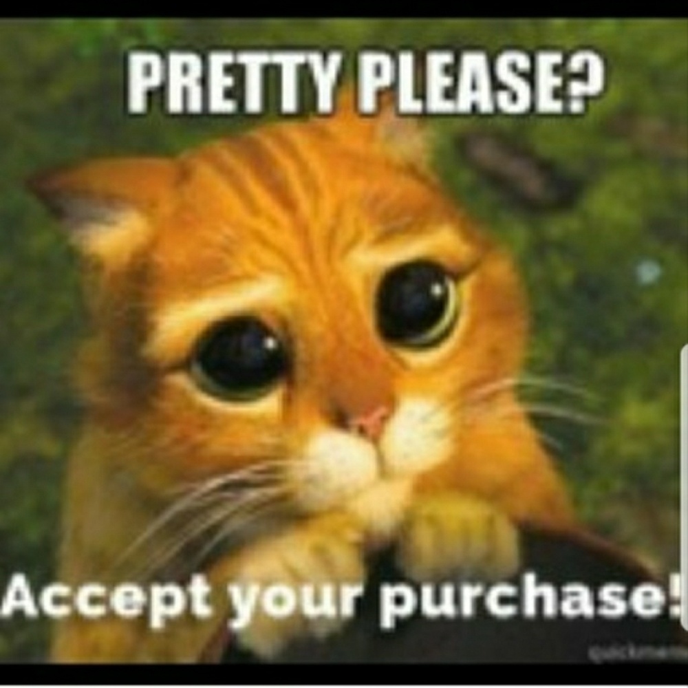 Accept your purchases.